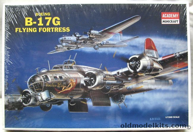 Academy 1/72 Boeing B-17G Flying Fortress - Carolina Moon 851BS 490BG 8th Air Force, 2143 plastic model kit